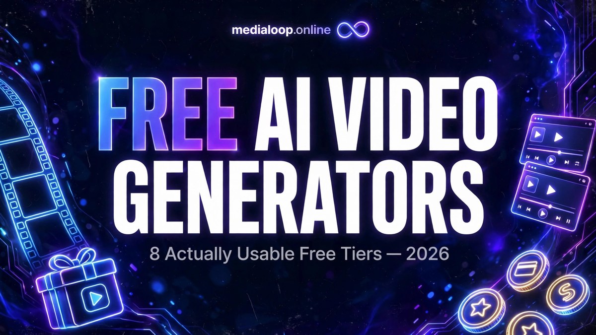 8 Best Free AI Video Generators in 2026 (Actually Usable Free Tiers)